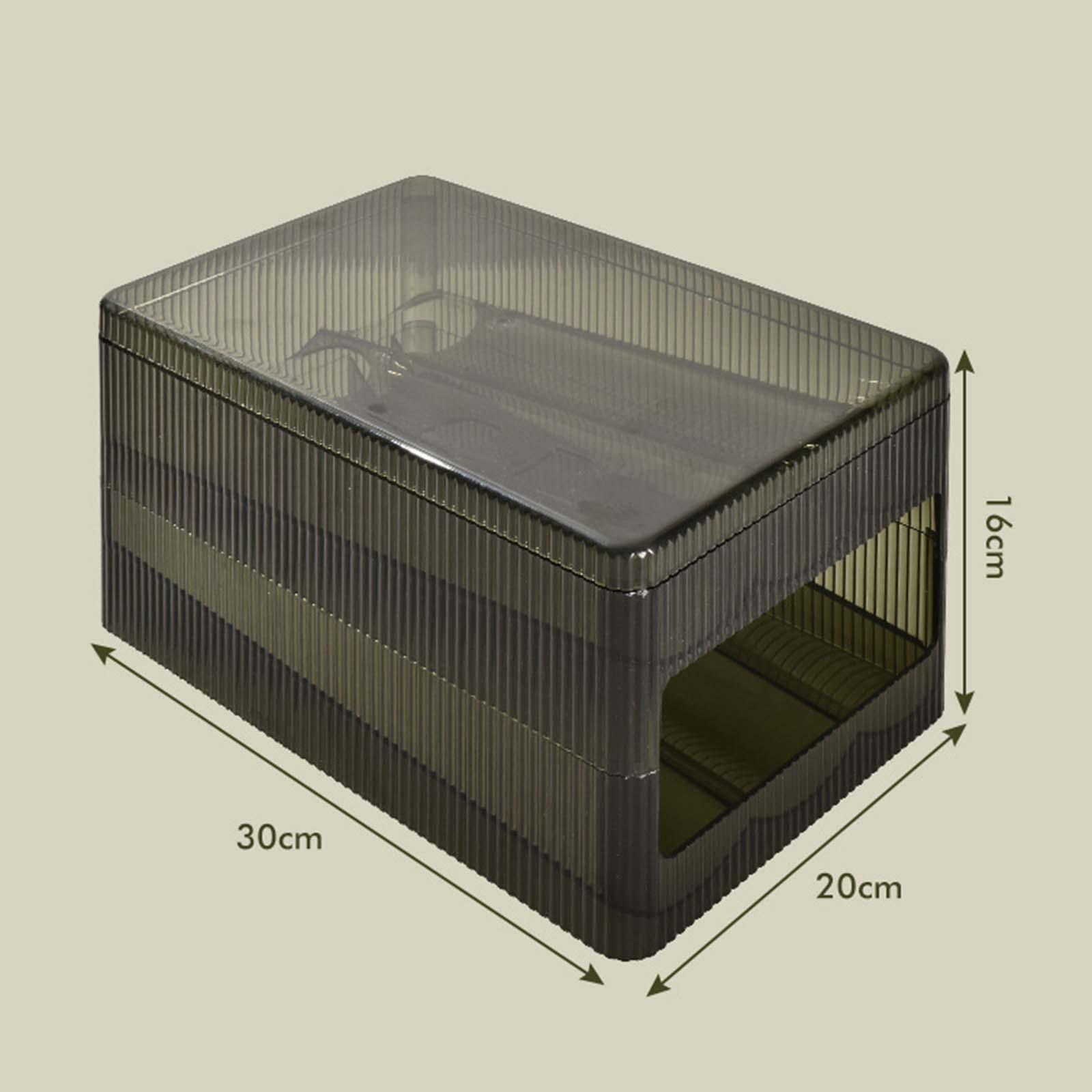 Automatic rolling eggs Holder Storage Box Reusable with Lid Egg Storage Drawer Egg Storage Organizer Bin for Refrigerator