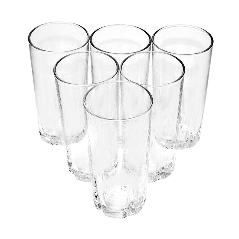 Bộ ly 6 cái Union Glass 314 Ly khía  không ngã màu,  sản xuất Thái Lan