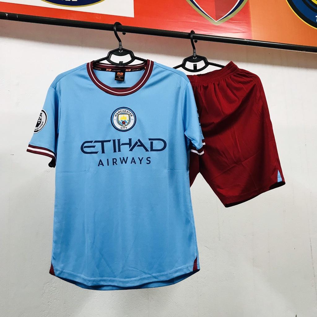Bộ đá bóng gai mè CLB Manchester City sân nhà cao cấp 2023 siêu đẹp