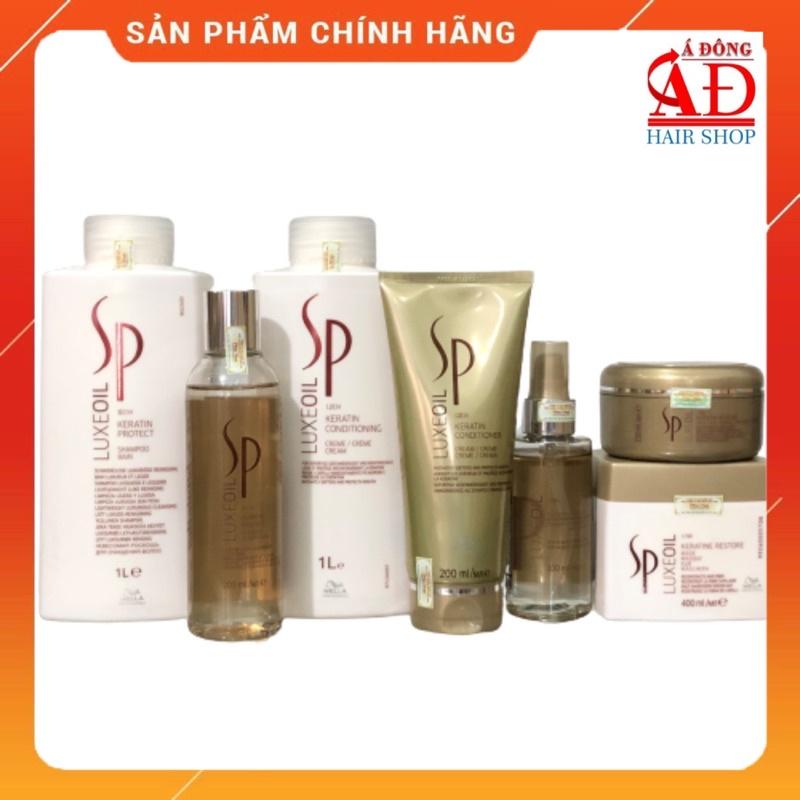 Dầu gội xả ủ Tinh chất dưỡng phục hồi tóc SP Luxe oil Keratin Protect Đức