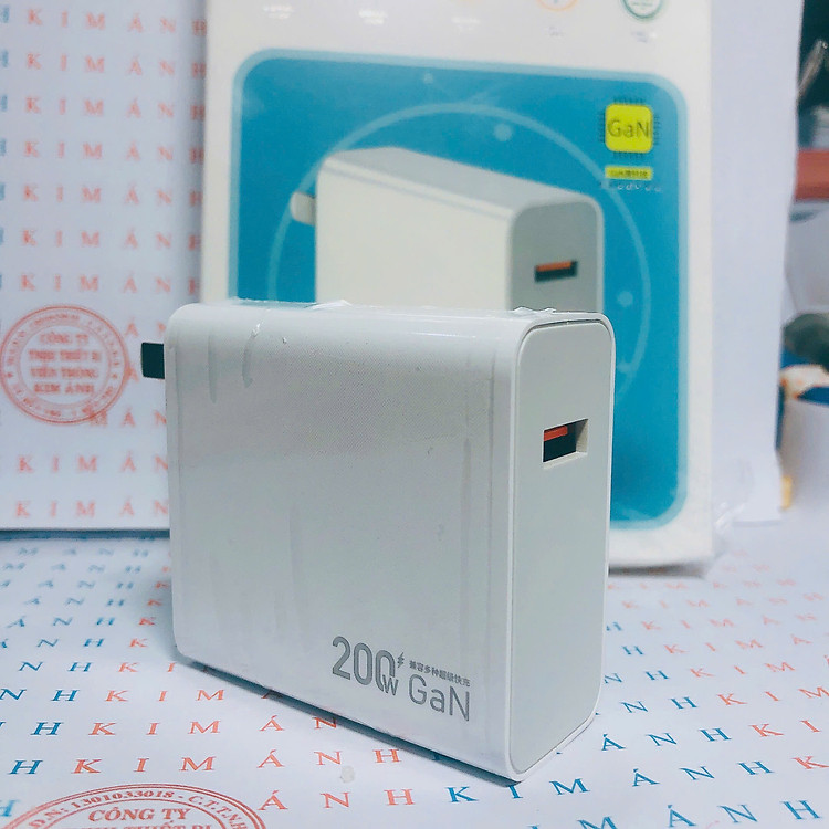 Củ sạc nhanh Gallium Nitride 200W LI-TOP AC28, có chứng nhận 3C tiêu chuẩn quốc gia, bảo hành hàng chính hãng 12 tháng