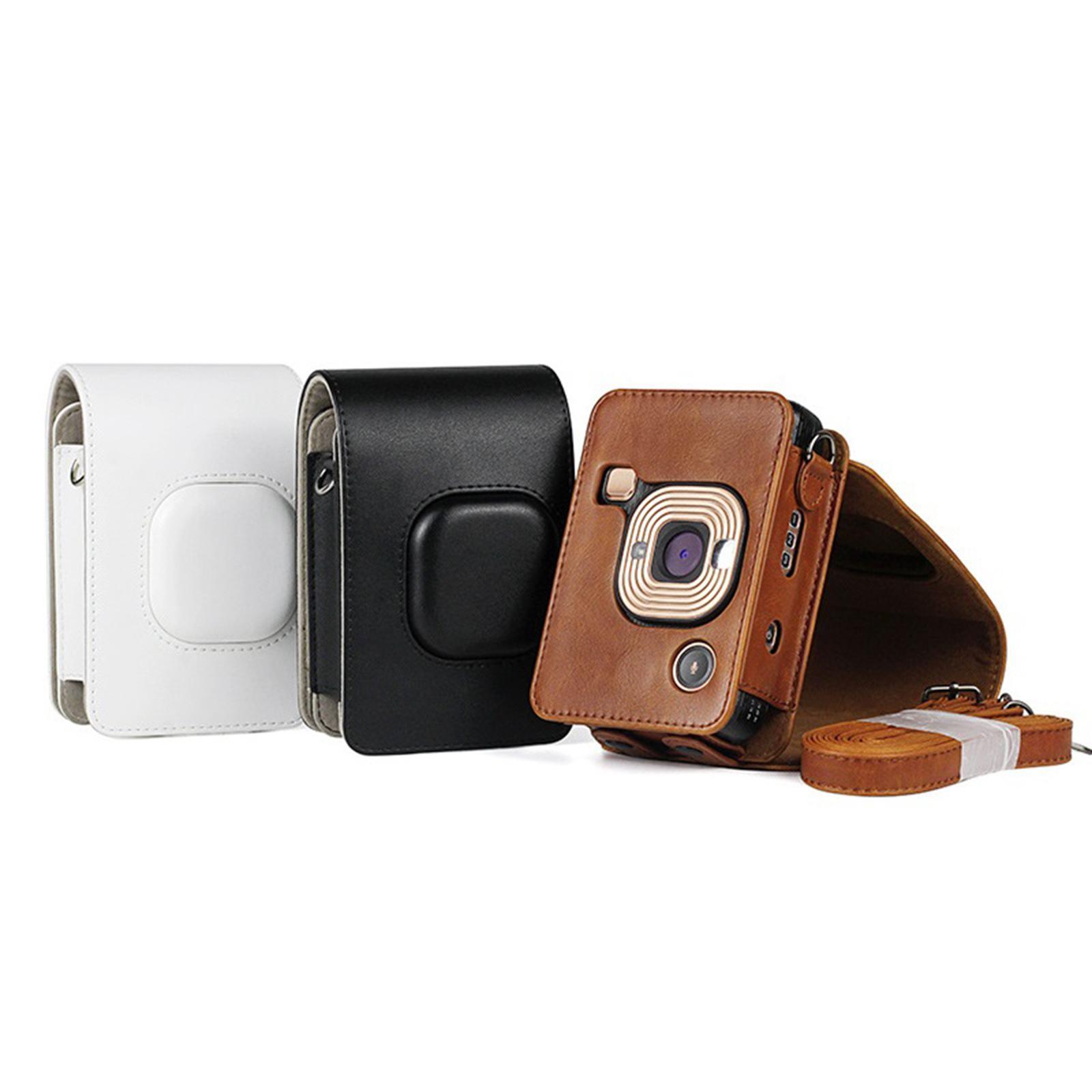 Instant Camera Case Bag for Mini with Detachable Strap White
