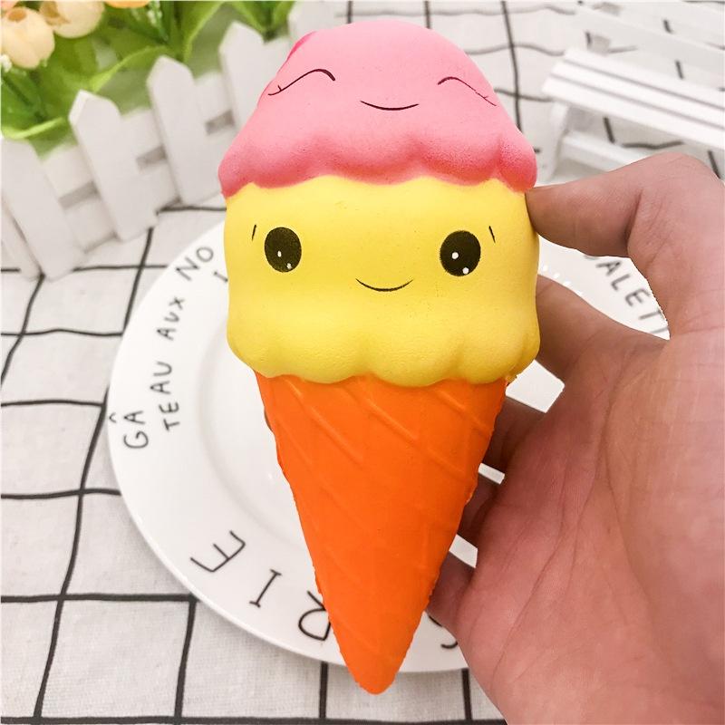 Squishy Lớn JUMBO Hình KEM ỐC QUẾ Đồ Chơi Xốp Giảm Stress Hình mềm mịn dễ Thương đàn hồi Cho Bé