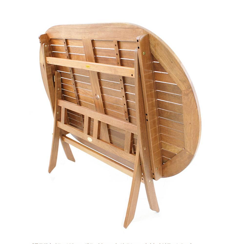 Bộ Bàn Oval Papua 6 Ghế Xếp Sumur IBIE NS4006A (130 x 130 x 72 cm)
