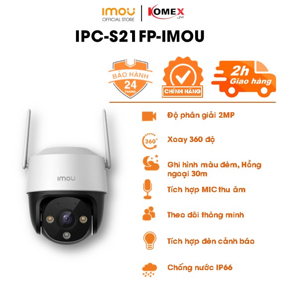 Camera WIFI Ngoài Trời IMOU CRUISER SE IPC - S21FP/S41FP - Hàng Chính Hãng