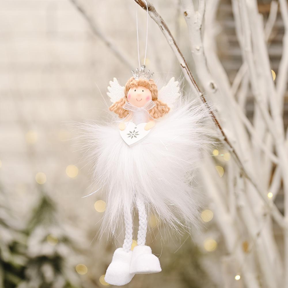 Búp Bê Thiên Thần Nhồi Bông Trang Trí Cây Thông Giáng Sinh