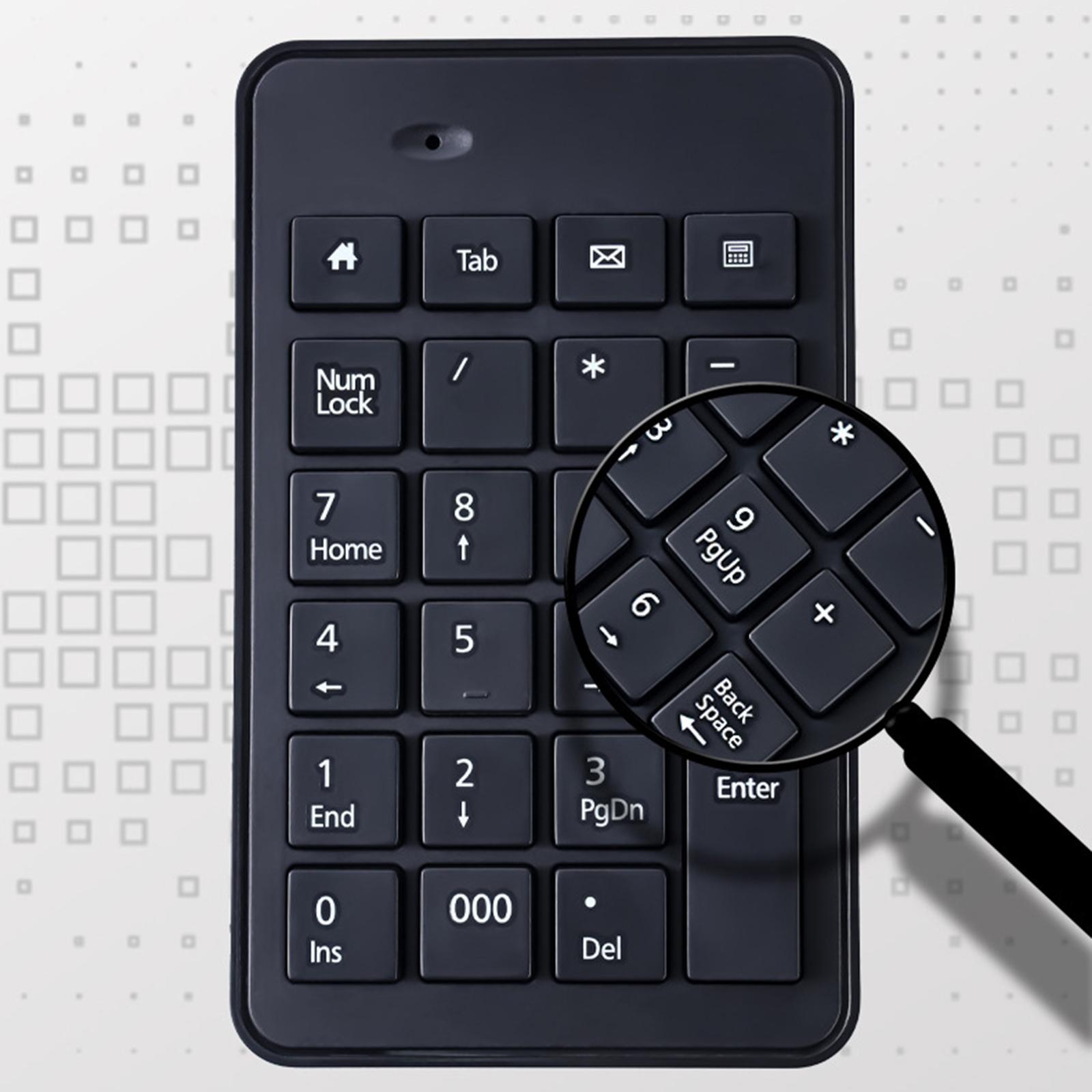 Non Slip Wireless Numeric Keypad 23Key Accounting for Computer Laptop PC