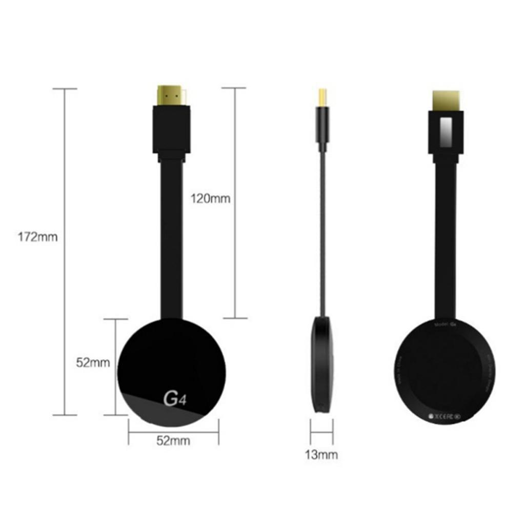 1080P G4 Miracast WiFi Wireless Display   TV  Receiver Cable