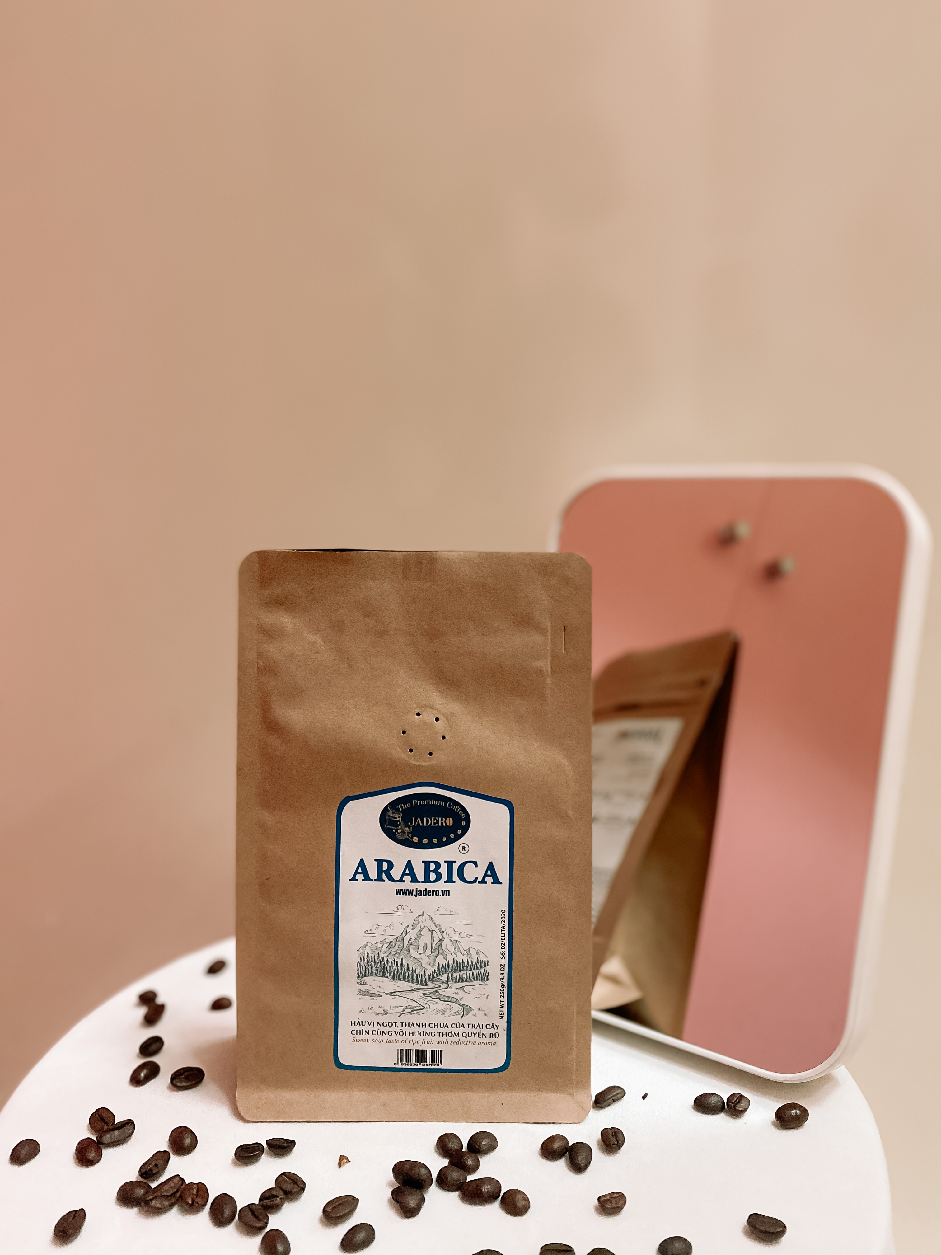 ARABICA CAFE Pha phin nguyên chất rang mộc Cầu Đất, Đà Lạt - Lâm Đồng - 250GR