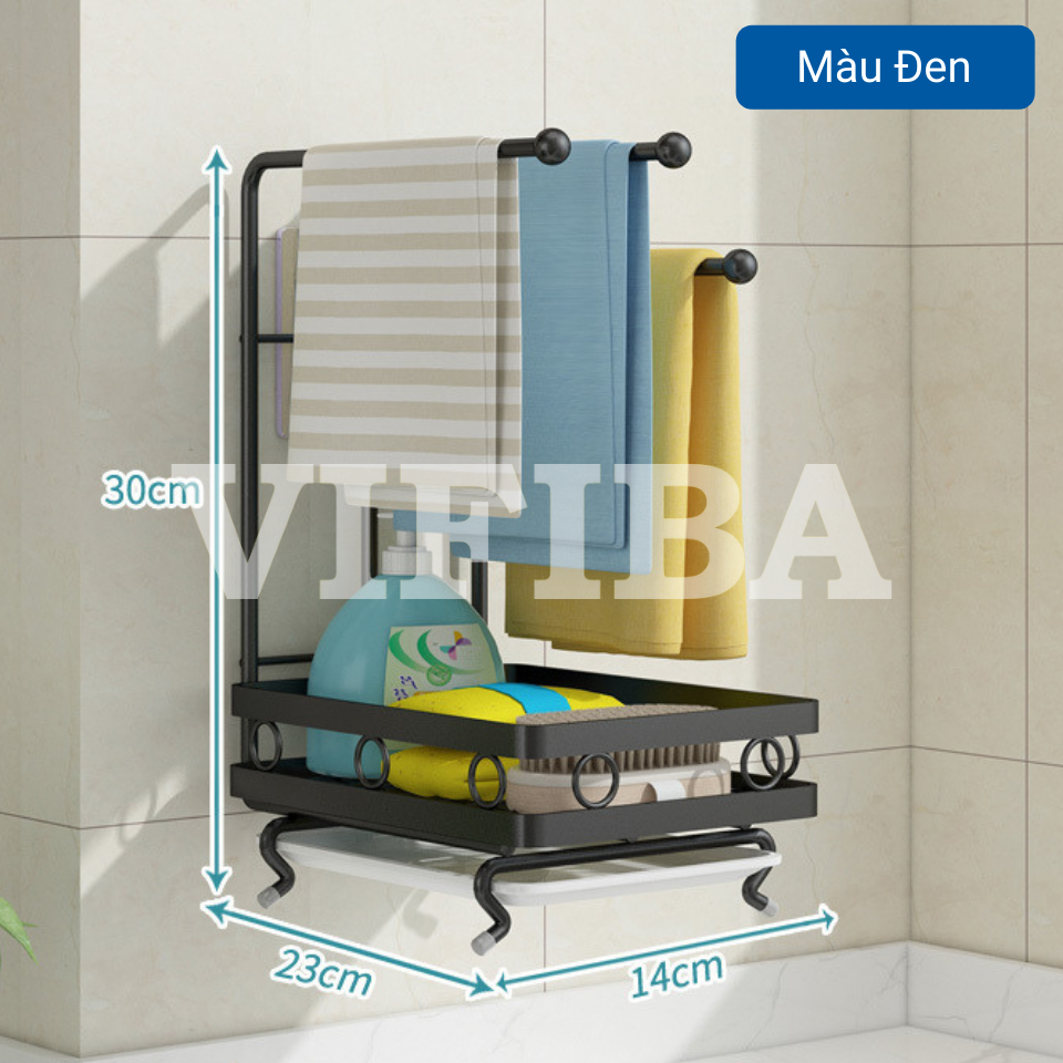 Giá Kệ Để Đồ Dùng Rửa Chén Bát Nhà Bếp VIFIBA, Kệ Ráo Nước Bằng Thép Carbon Không Gỉ Chính Hãng