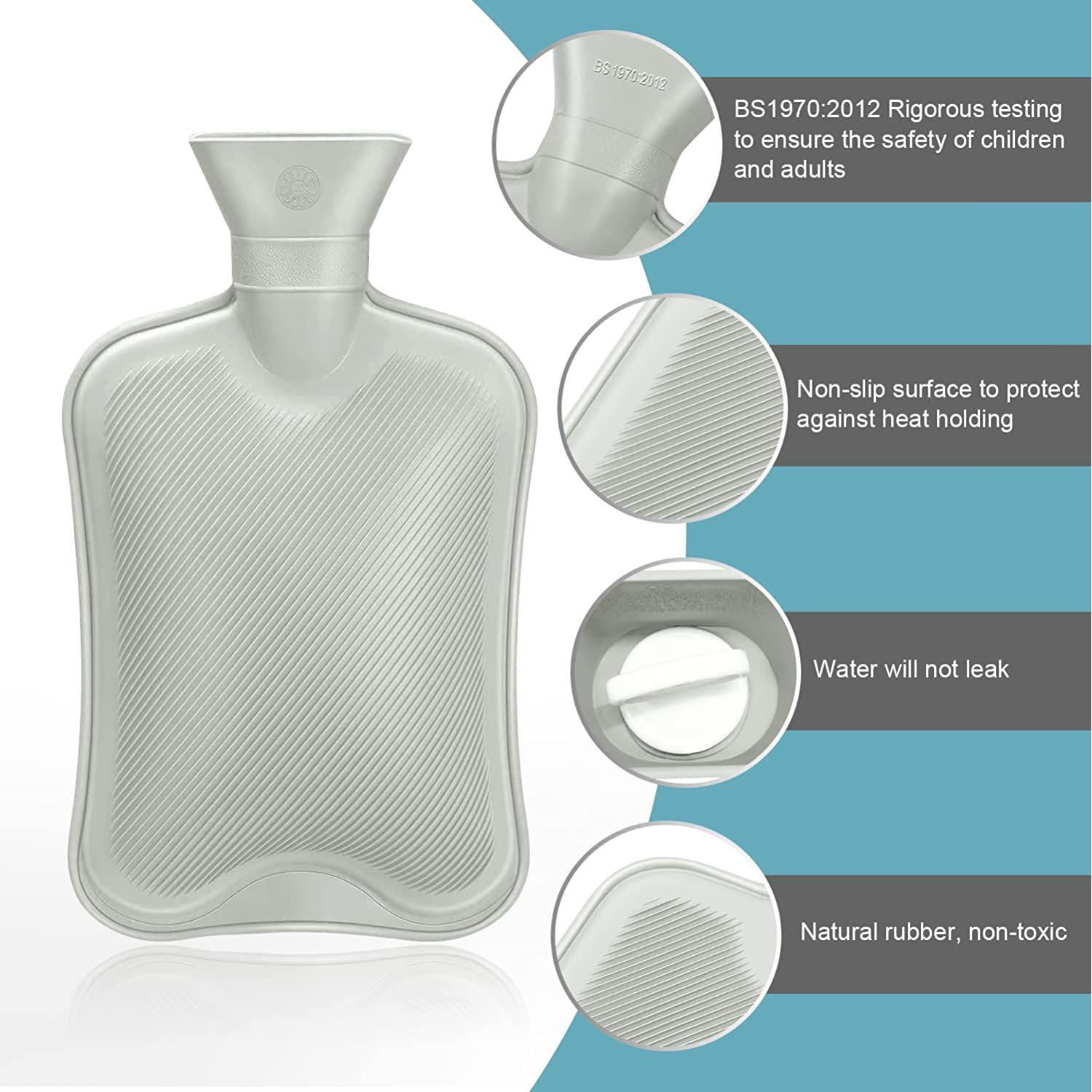 2 trong 1 chai nước nóng cho bàn chân, chai nhiệt 2.0L không có điện, chân mềm và ấm cho phòng khách văn phòng phòng khách