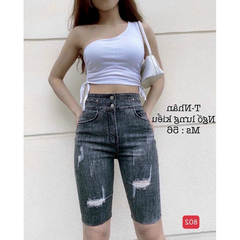 Quần short jean ngố nữ cao cấp, chất liệu denim dễ thương, tôn dáng BEN Shop0807 Z8