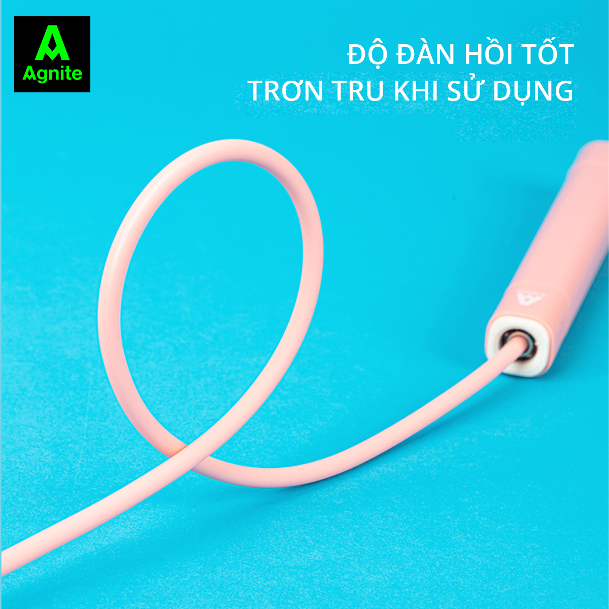 Dây Nhảy Thể Dục Thể Thao 2.8M  Không Dây/Có Dây Điều Chỉnh Độ Dài 2 trong 1 Agnite - YOGA Gym, Hỗ Trợ Luyện Tập Thể Dục Tại Nhà, Giảm Cân , Phù Hợp Mọi Không Gian, Màu Sắc Đa Dạng - Hàng Chính Hãng - F4143