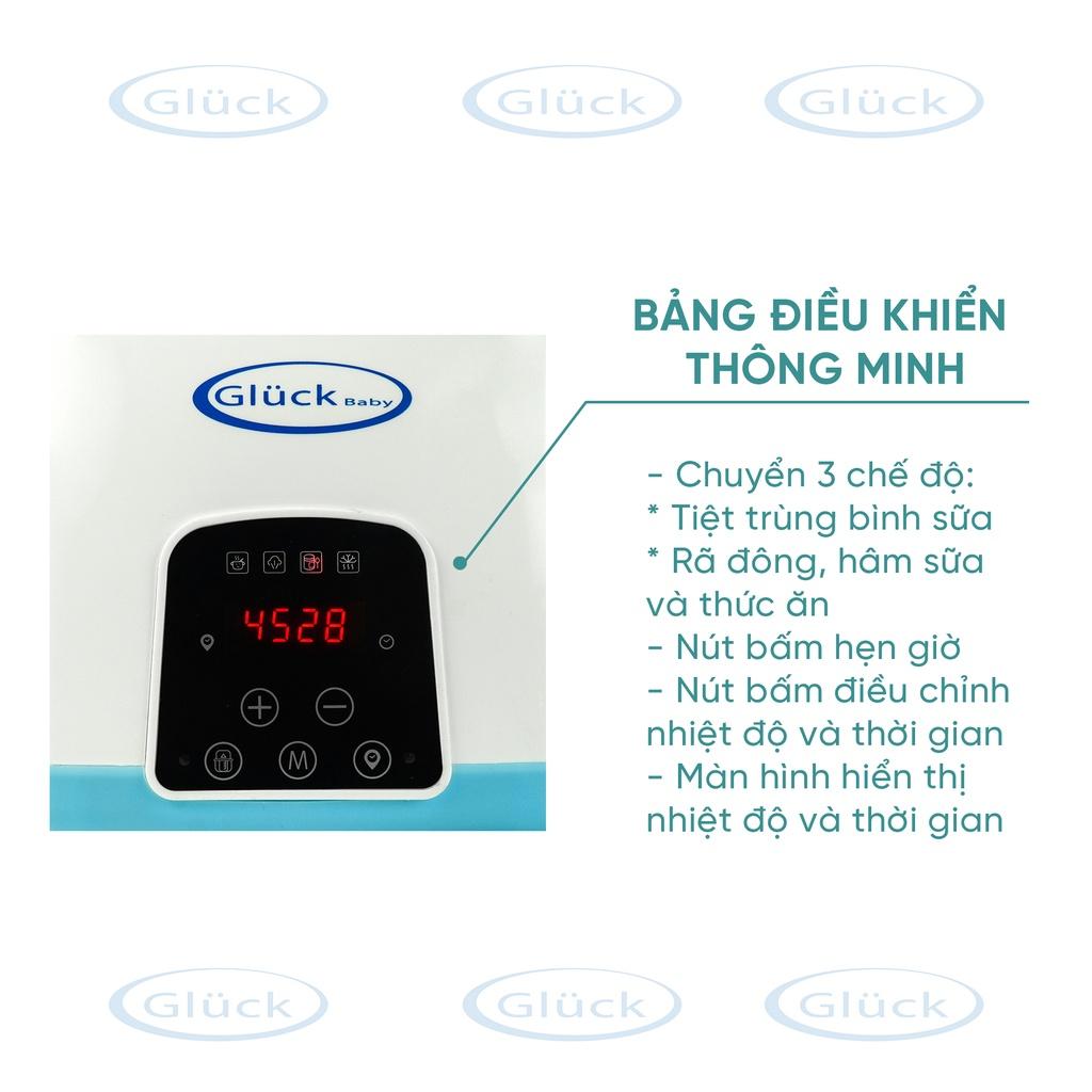 Máy tiệt trùng bình sữa, hâm sữa, thức ăn 3 trong 1 GX06 Gluck Official