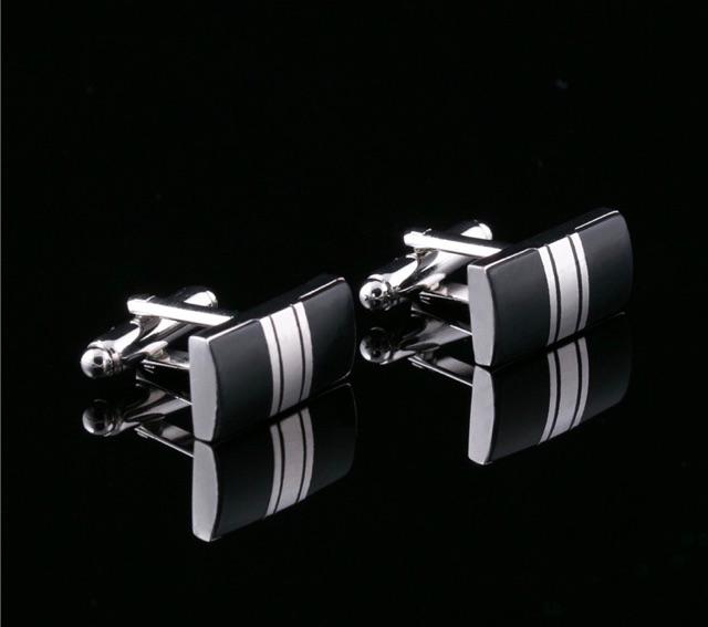 Set combo khuy măng sét & kẹp cà vạt cao cấp