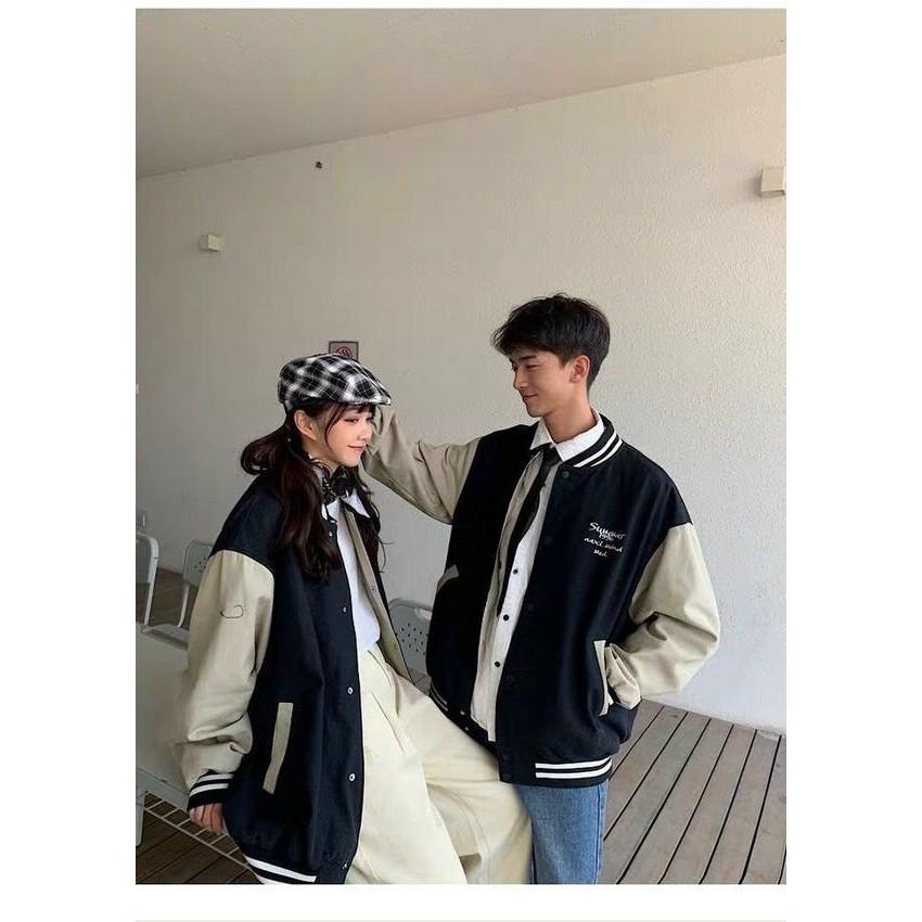 Áo Khoác Nỉ Nam Nữ Unisex SUMMER 199x Màu Đen tay phối nâu, chất nỉ bông siêu đẹp