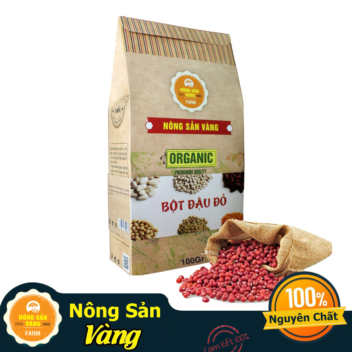 Bột Đậu Đỏ Làm Đẹp 500gr - Nông Sản Vàng