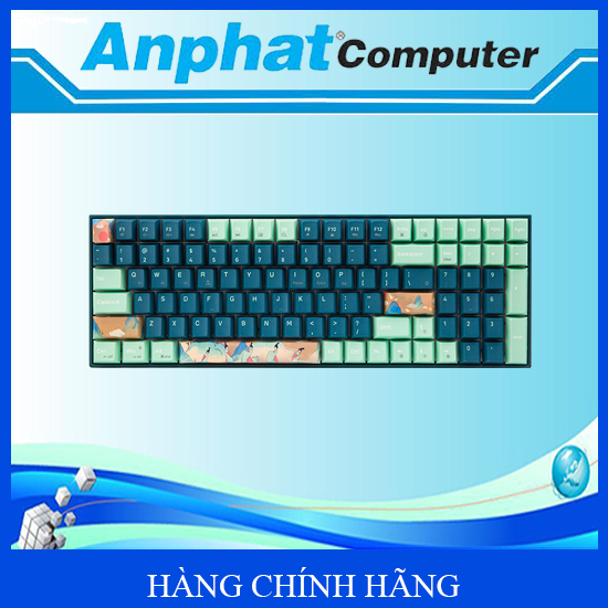 Bàn phím cơ không dây Newmen GM1000 Spring G-Pro Yellow/ G-Pro Silvery Speed - Hàng Chính Hãng