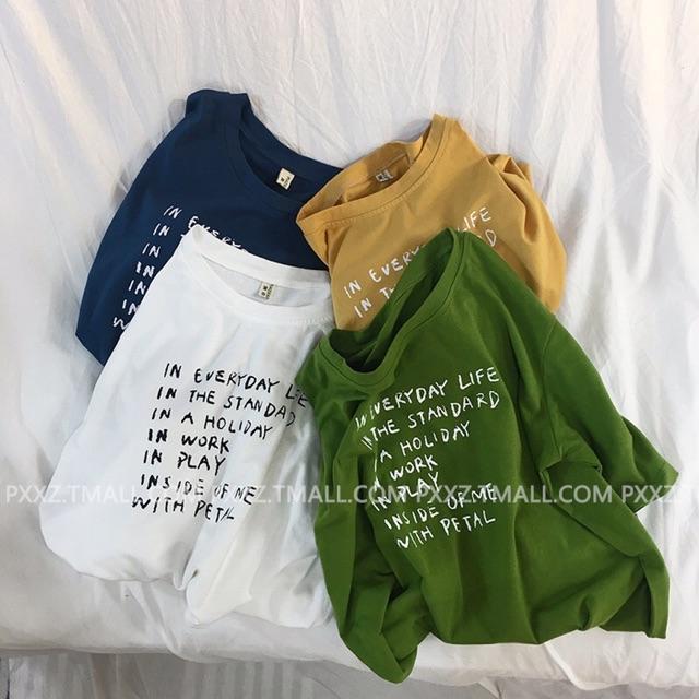 Áo thun tay lỡ form rộng