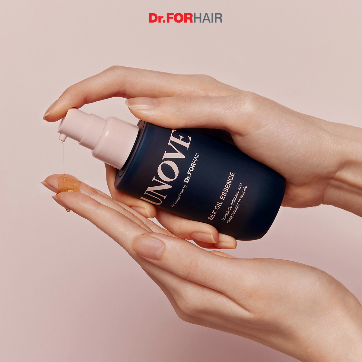 Combo gội dưỡng hỗ trợ mọc tóc nuôi dưỡng tóc và da đầu Dr.FORHAIR Folligen Original Shampoo 300ml x Unove Silk Oil Essence 70ml