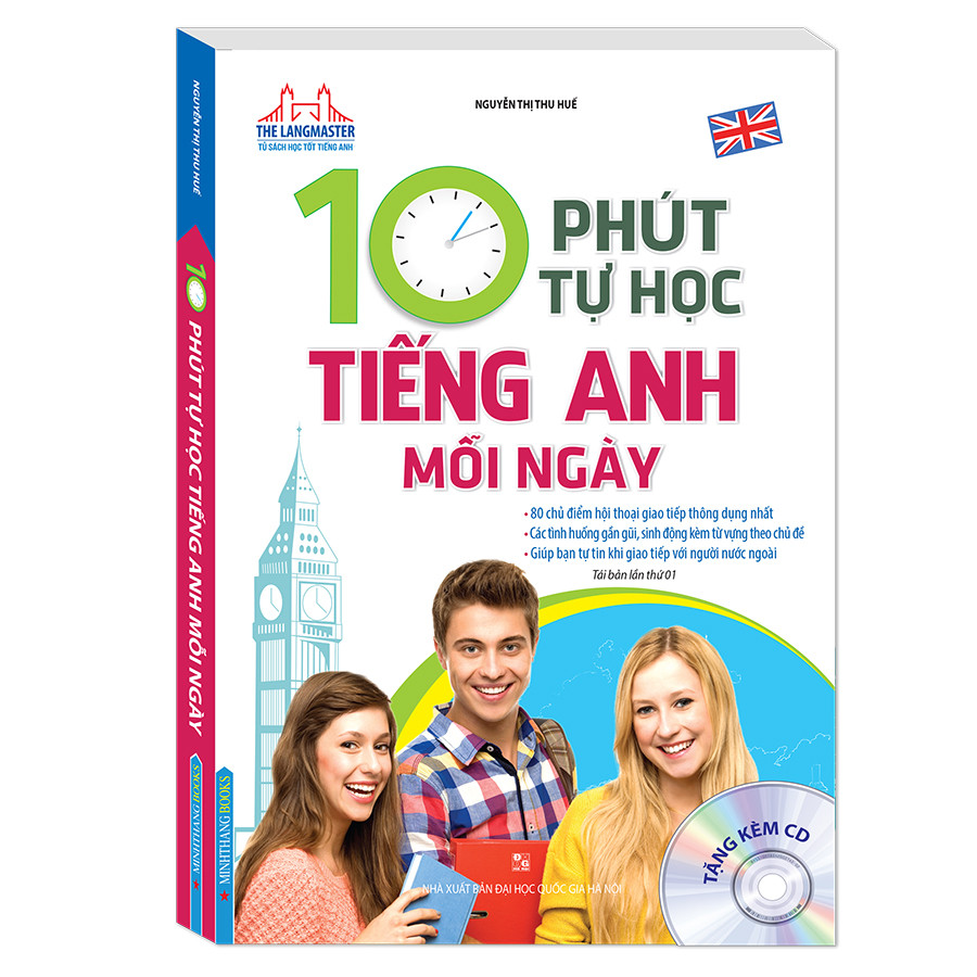 The Langmaster - 10 Phút Tự Học Tiếng Anh Mỗi Ngày Kèm CD (Tái Bản)