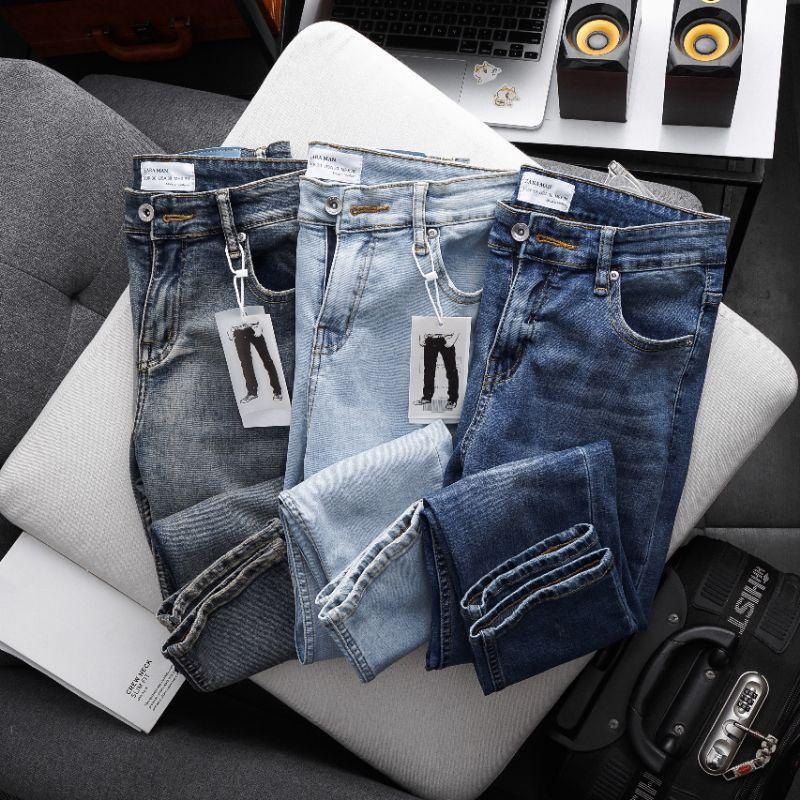 Quần jean nam ống suông nhẹ hàng vnxk cao cấp