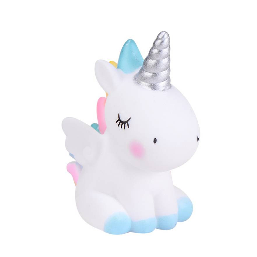 Tượng trang trí thiên thần Unicorn ngồi 7cm Chân xanh
