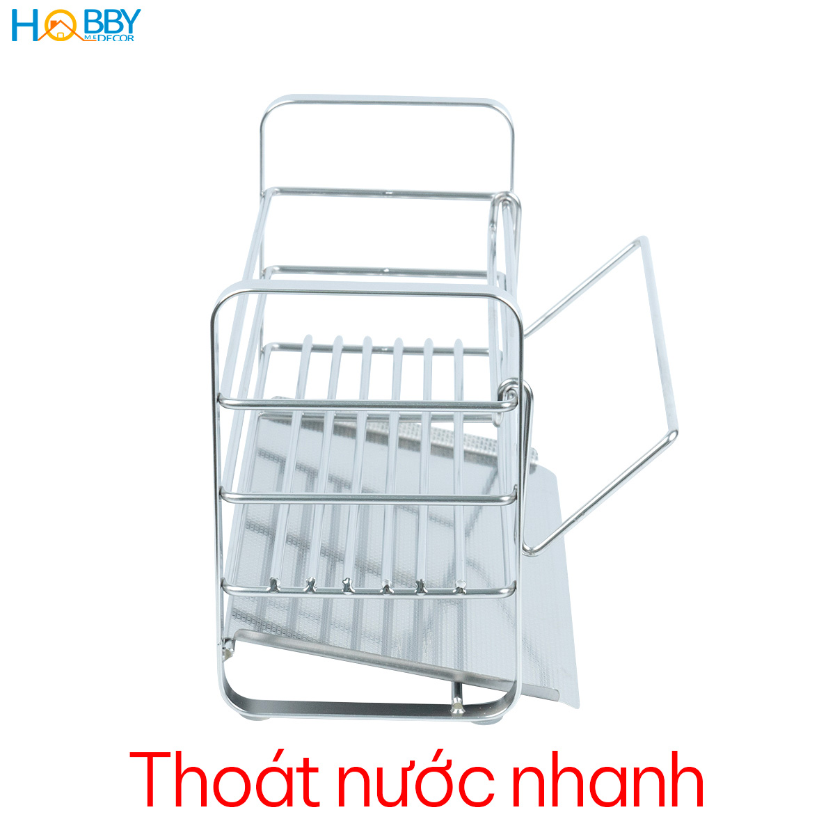Kệ để dụng cụ rửa chén gác chậu rửa inox 304 Hobby home decor KRC12