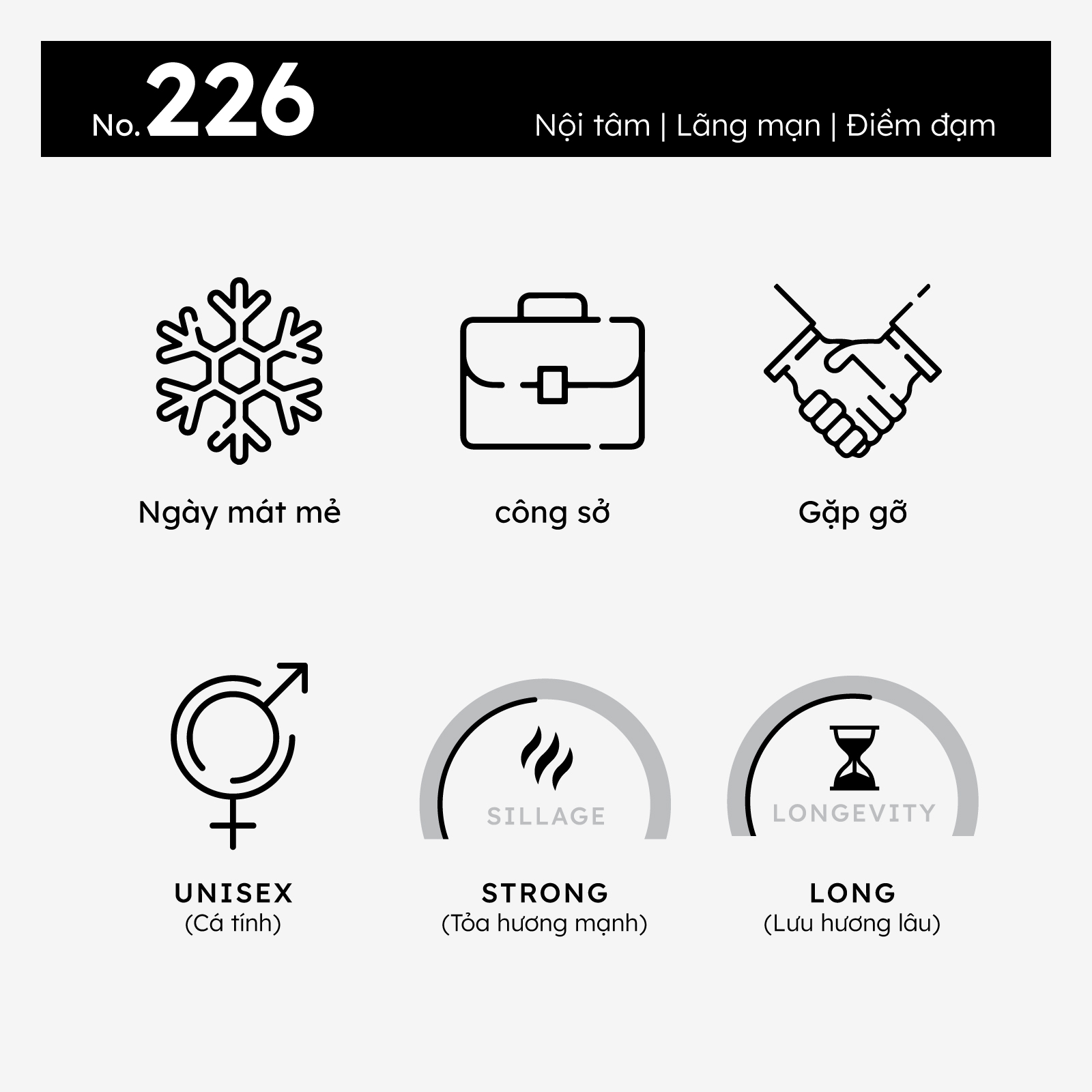 Nước hoa nam Morra No.226 (Nutmeg 26) nguyên liệu nhập Pháp hương gỗ nồng ấm nội tâm, lãnh đạm, điềm tĩnh lưu hương thơm lâu - dạng xịt 10ml