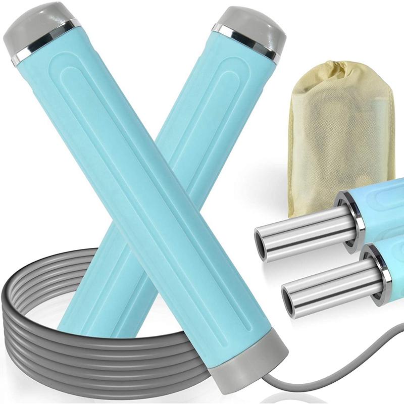 Dây Nhảy Có Trọng Số Tay Cầm Tập Luyện Nhảy Dây Cho Thể Dục Tập Thể Dục Quyền Anh Có Thể Điều Chỉnh Nhảy Dây