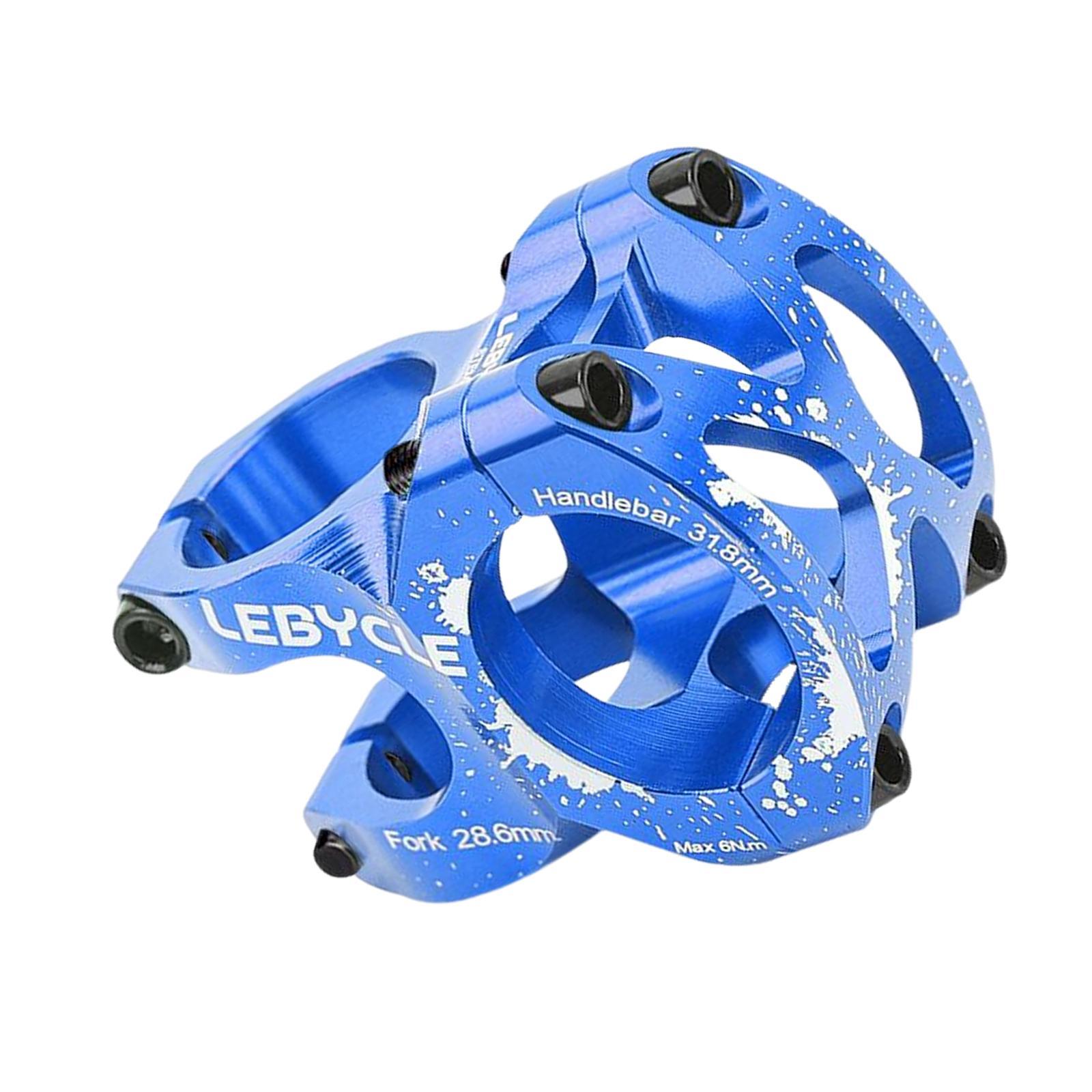 Bike Short  Road  28.6mm 1-1/8 31.8mm Handlebar Stem Blue