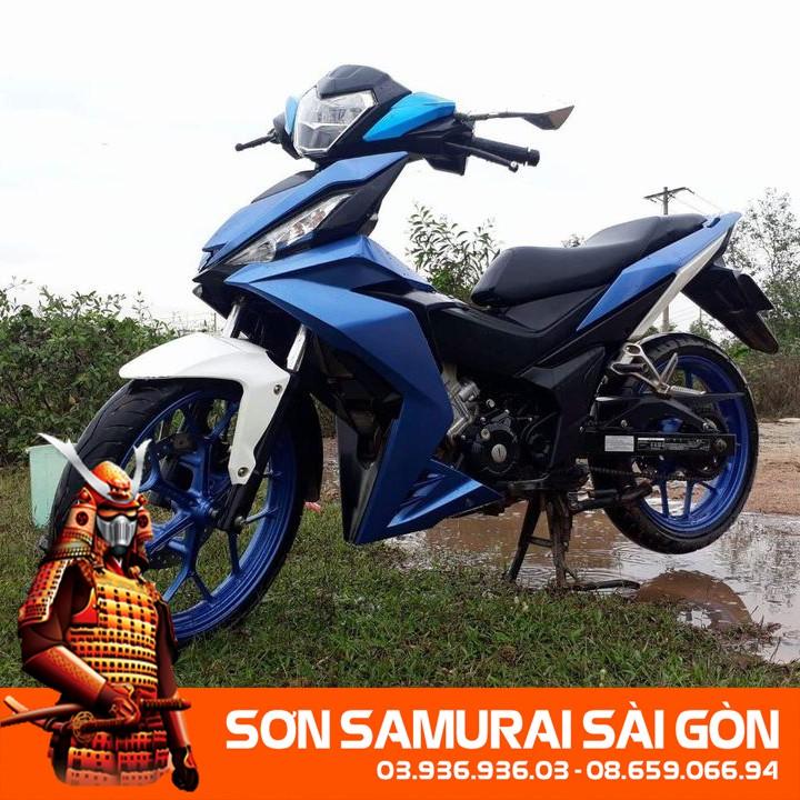 Sơn SAMURAI KUROBUSHI 1147 màu xanh nước biển chính hãng dành cho xe máy