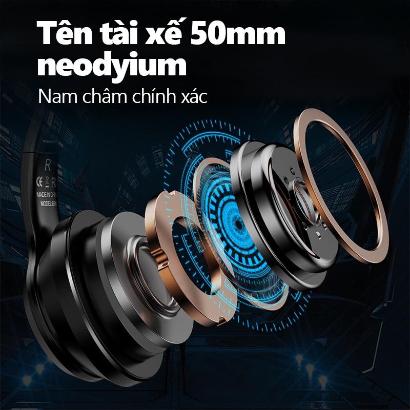 Tai nghe chơi game không dây Bluetooth tai mèo ONIKUMA B90 Đen với micrô có thể thu vào đèn RGB [Hàng chính hãng]