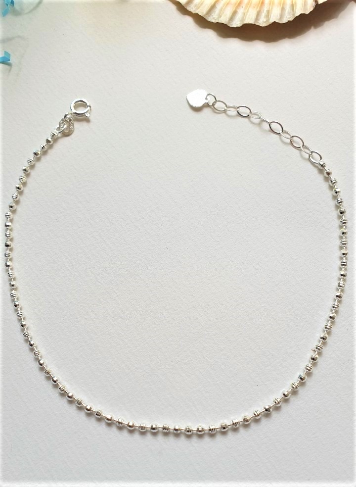 LẮC CHÂN BẠC NgọcHY - Bi Bạc 3mm