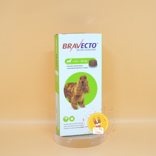 Thuốc trị ghẻ, viêm da, ve rận Bravecto cho chó hiệu quả 3 tháng – 10-20kg