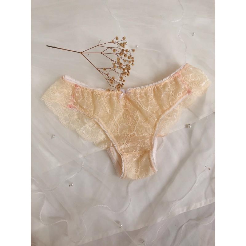 Maia nude - Set lót ren áo bra không gọng mút mỏng