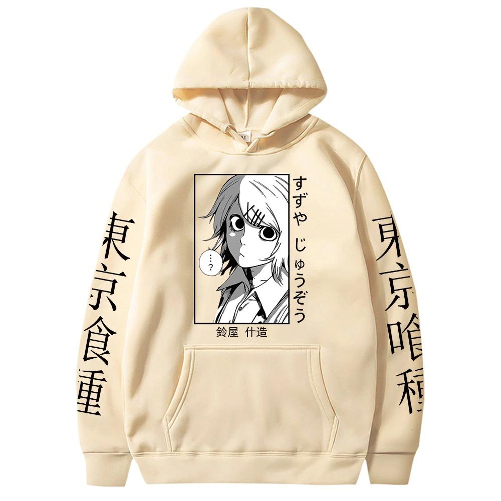 Áo hoodie nỉ Tokyo Ghoul Hoodie Anime Hoodies Juuzou Suzuya In Áo Dài Tay Quá Harajuku