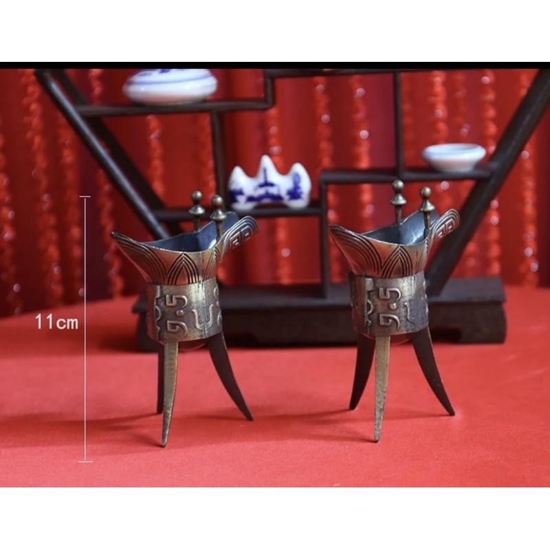 Chén sắt cổ trang dùng làm đạo cụ chụp ảnh