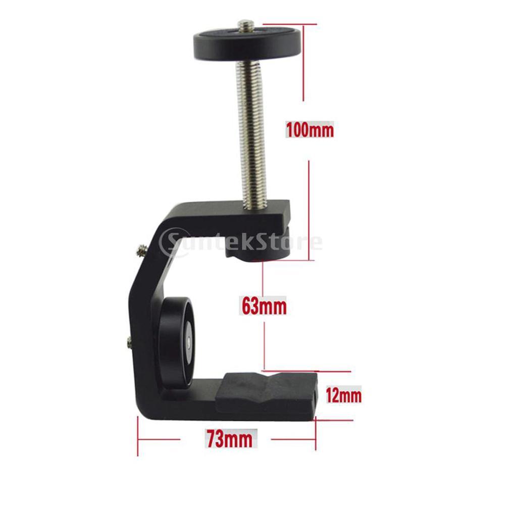 Heavy Duty Camera Clamp Mount with 1/4 Mounting Bolt for Cameras