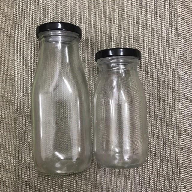 Chai thuỷ tinh đựng sữa hạt nước trái cây 200ml -300ml nắp vặn thiếc đựng nươc trái cây, sinh tố, thực phẩm