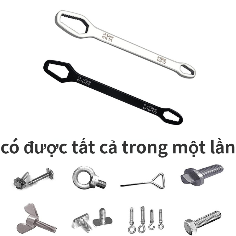 Cờ lê Torx đa năng Tự siết Cờ lê điều chỉnh đa năng hai đầu đa năng 8-22mm