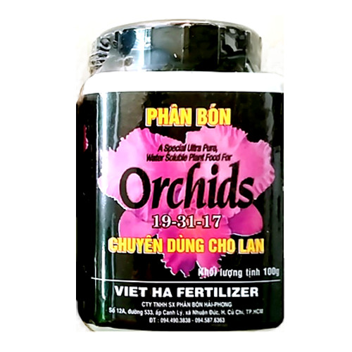 LỌ 100 GRAM - PHÂN BÓN LÁ ORCHIDS 19-31-17 CHUYÊN DÙNG CHO LAN - HÀM LƯỢNG LÂN CAO - KÍCH THÍCH RA RỄ -  RA HOA