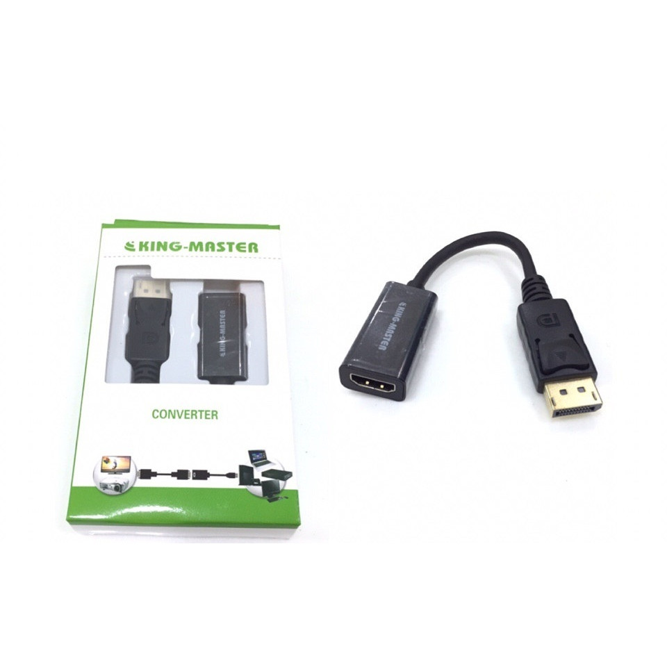 Cáp Displayport (K) -&gt; HDMI (L) KM ( KY - D 253B) 4K-HÀNG CHÍNH HÃNG