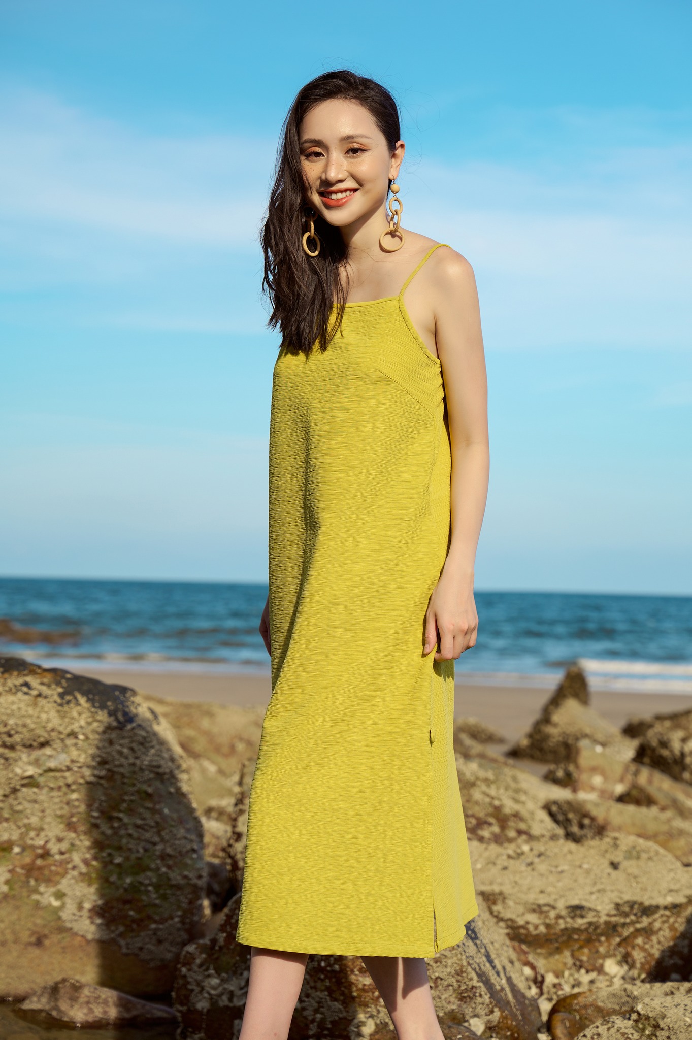 OLV - Đầm Lemon Straps Dress