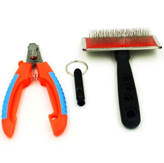 Bộ chăm sóc thú cưng kéo cắt mòng lược và còi - Genyo nail clipper 005