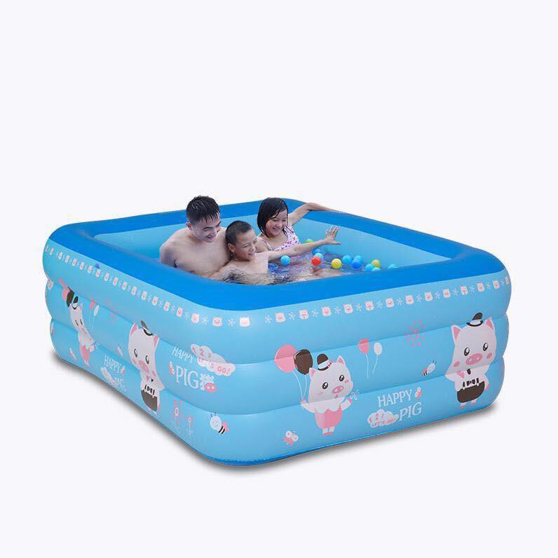 Bể Bơi Phao 3 Tầng Chữ Nhật 1,3m Cho Bé