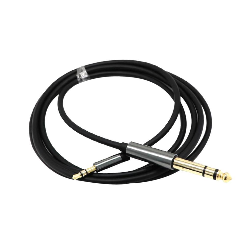 2x 3.5mm 1/8" Male to 6.35mm 1/4" Male Stereo Jack Audio Cable Cord