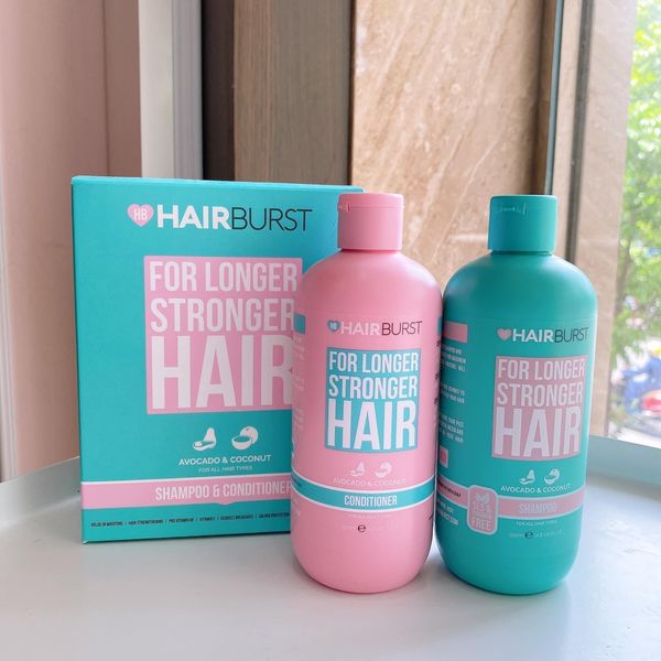 Set Gội Xả Kích Thích Mọc Tóc Hairburst For Longer Stronger Hair (Dầu Gội 350ml + Dầu Xả 350ml)