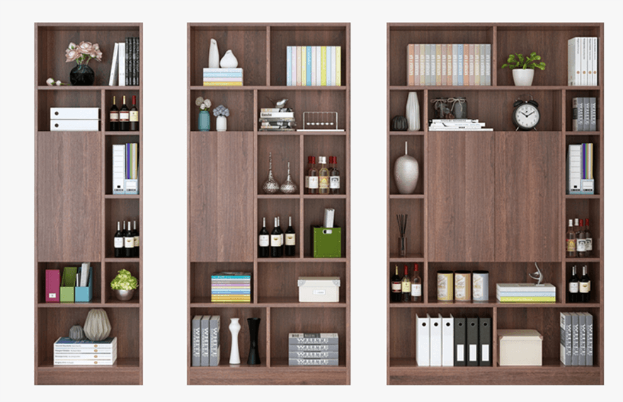 Giá sách gỗ công nghiệp hiện đại