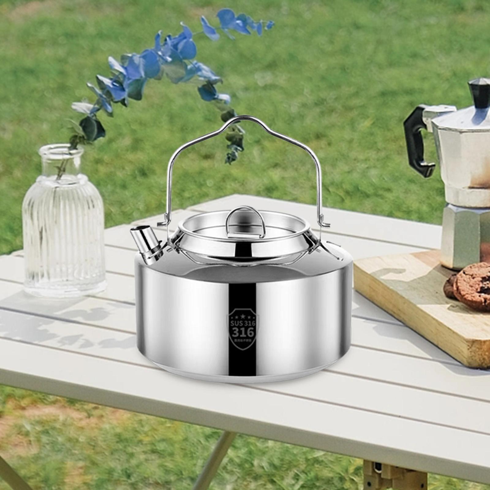 Camping Water Kettle Coffee Pot Mountaineering Camp Hiking Travel Tea Kettle